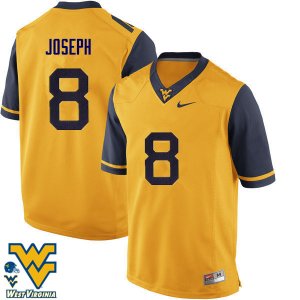 Men's West Virginia Mountaineers NCAA #8 Karl Joseph Gold Authentic Nike Stitched College Football Jersey QJ15W05FB